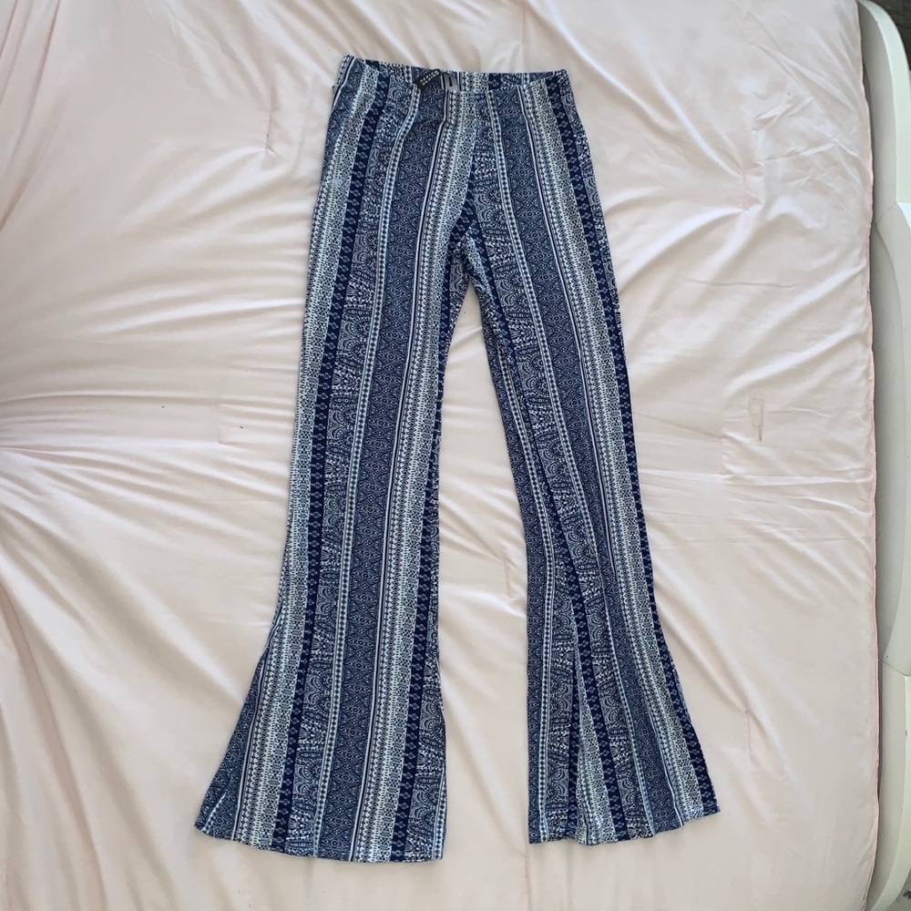 Patterned Stretch Pants